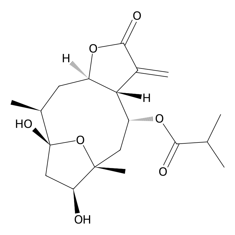 (1,12-Dihydroxy-2,11-dimethyl-7-methylidene-6-oxo-5,14-dioxatricyclo[9.2.1.04,8]tetradecan-9-yl) 2-methylpropanoate