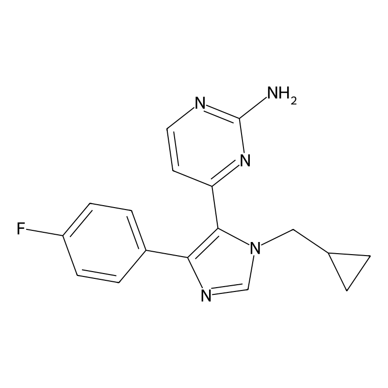 4-(Fluorophenyl)-1-cyclopropylmethyl-5-(2-amino-4-pyrimidinyl)imidazole