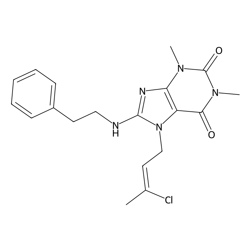 7-[(Z)-3-chlorobut-2-enyl]-1,3-dimethyl-8-(2-pheny...