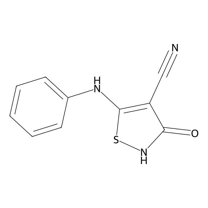 5-Anilino-3-oxo-1,2-thiazole-4-carbonitrile