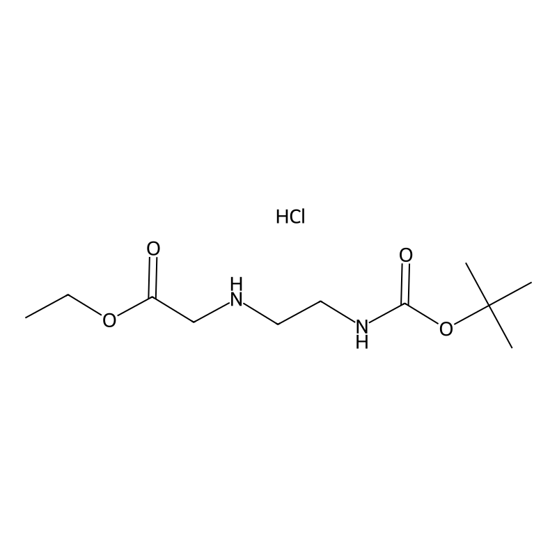 Ethyl 2-((2-((tert-butoxycarbonyl)amino)ethyl)amino)acetate hydrochloride