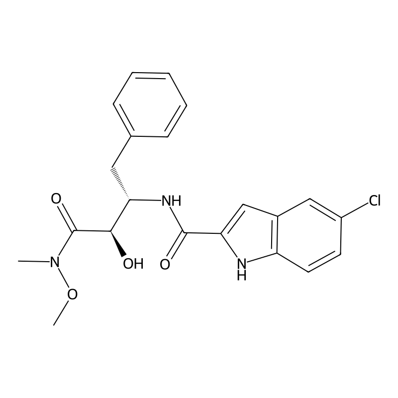 5-Chloro-N-[(2S,3R)-3-hydroxy-4-[methoxy(methyl)amino]-4-oxo-1-phenylbutan-2-yl]-1H-indole-2-carboxamide