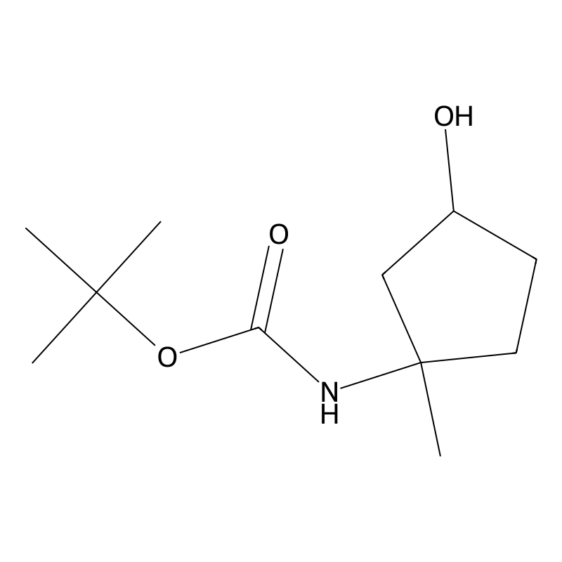 tert-Butyl N-(3-hydroxy-1-methylcyclopentyl)carbam...