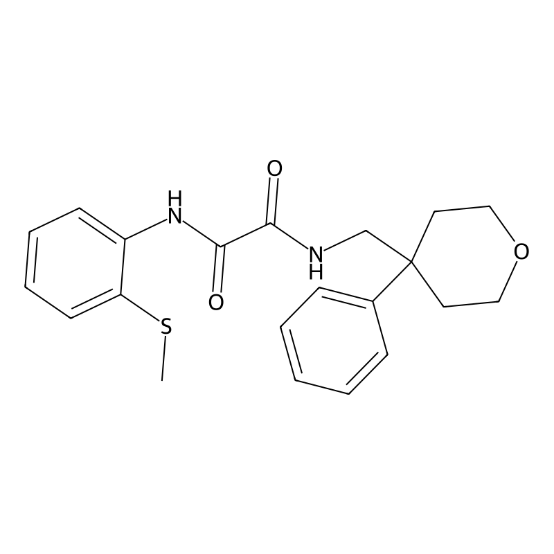 N-[2-(methylsulfanyl)phenyl]-N'-[(4-phenyloxan-4-y...