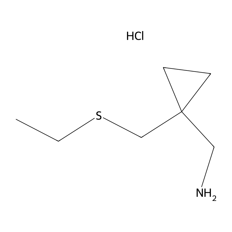 1-{1-[(ethylsulfanyl)methyl]cyclopropyl}methanamin...