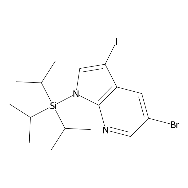 5-Bromo-3-iodo-1-triisopropylsilanyl-1H-pyrrolo[2,...