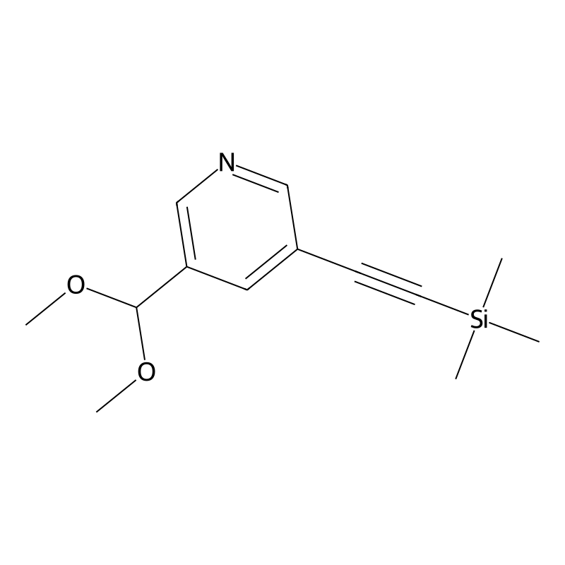 3-(Dimethoxymethyl)-5-((trimethylsilyl)ethynyl)pyr...