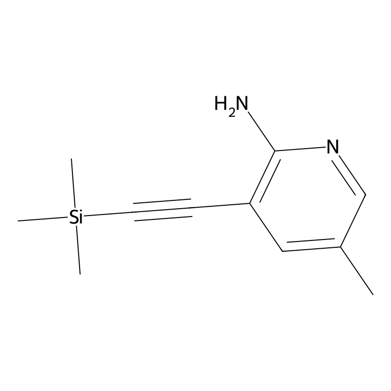 5-Methyl-3-((trimethylsilyl)ethynyl)pyridin-2-amin...