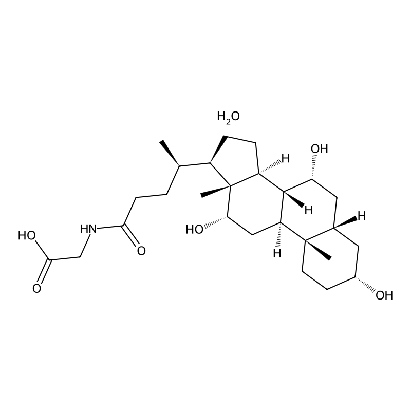 2-[[(4R)-4-[(3R,5S,7R,8R,9S,10S,12S,13R,14S,17R)-3,7,12-Trihydroxy-10,13-dimethyl-2,3,4,5,6,7,8,9,11,12,14,15,16,17-tetradecahydro-1H-cyclopenta[a]phenanthren-17-yl]pentanoyl]amino]acetic acid;hydrate