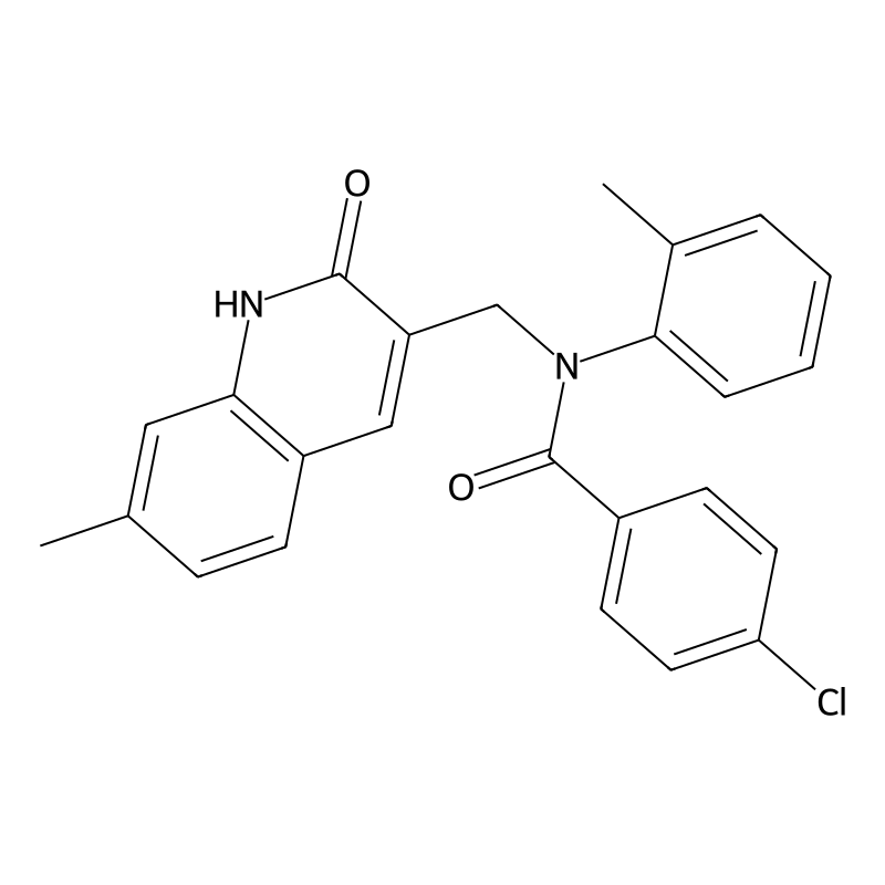 4-chloro-N-((2-hydroxy-7-methylquinolin-3-yl)methy...