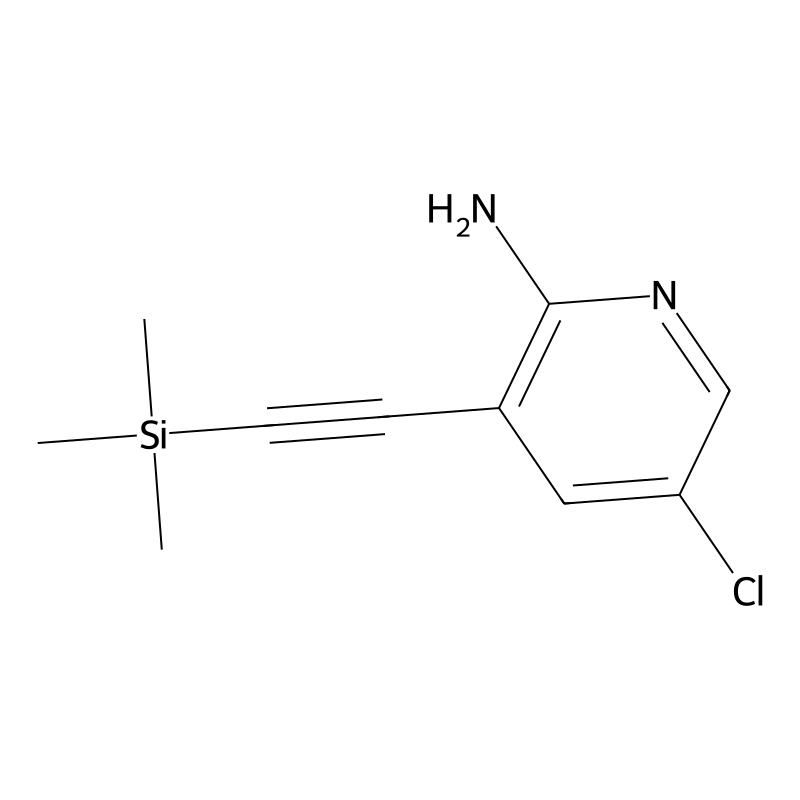 5-Chloro-3-((trimethylsilyl)ethynyl)pyridin-2-amin...