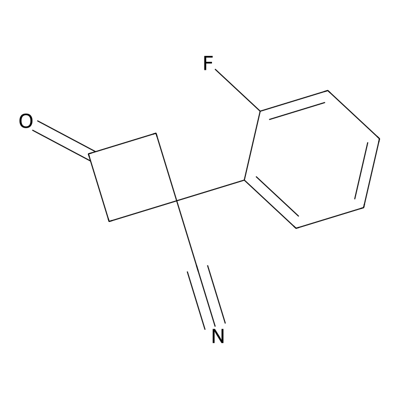 1-(2-Fluorophenyl)-3-oxocyclobutane-1-carbonitrile