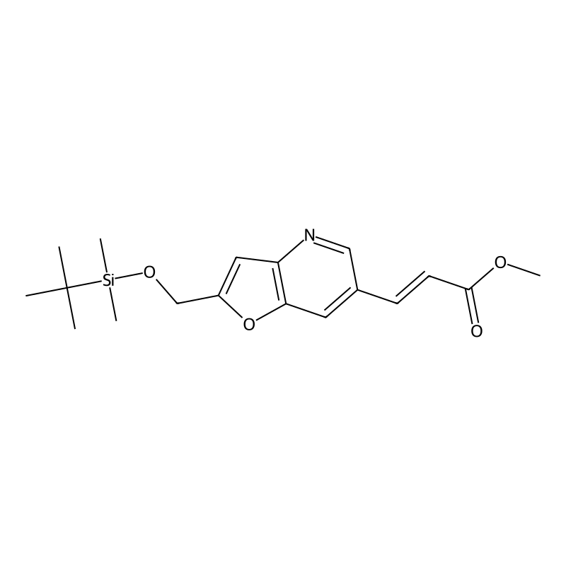 (E)-Methyl 3-(2-((tert-butyldimethylsilyloxy)-methyl)furo[3,2-b]pyridin-6-yl)acrylate