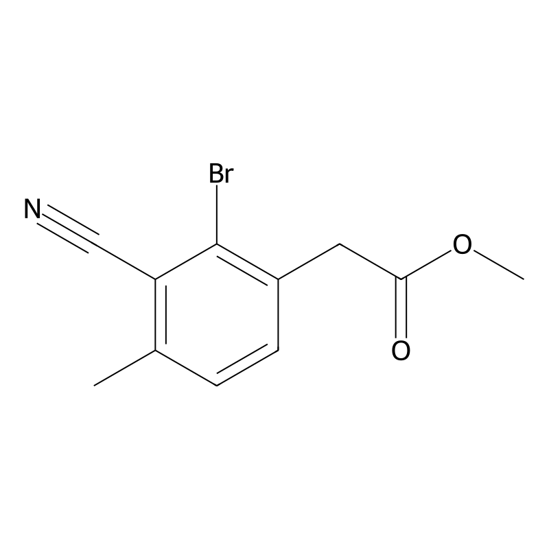 Methyl 2-bromo-3-cyano-4-methylphenylacetate