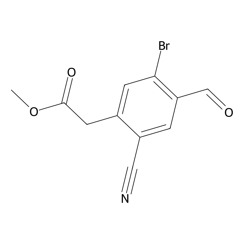 Methyl 5-bromo-2-cyano-4-formylphenylacetate