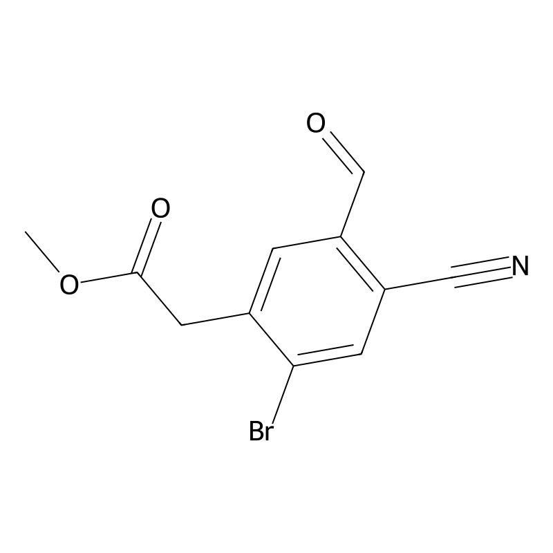 Methyl 2-bromo-4-cyano-5-formylphenylacetate