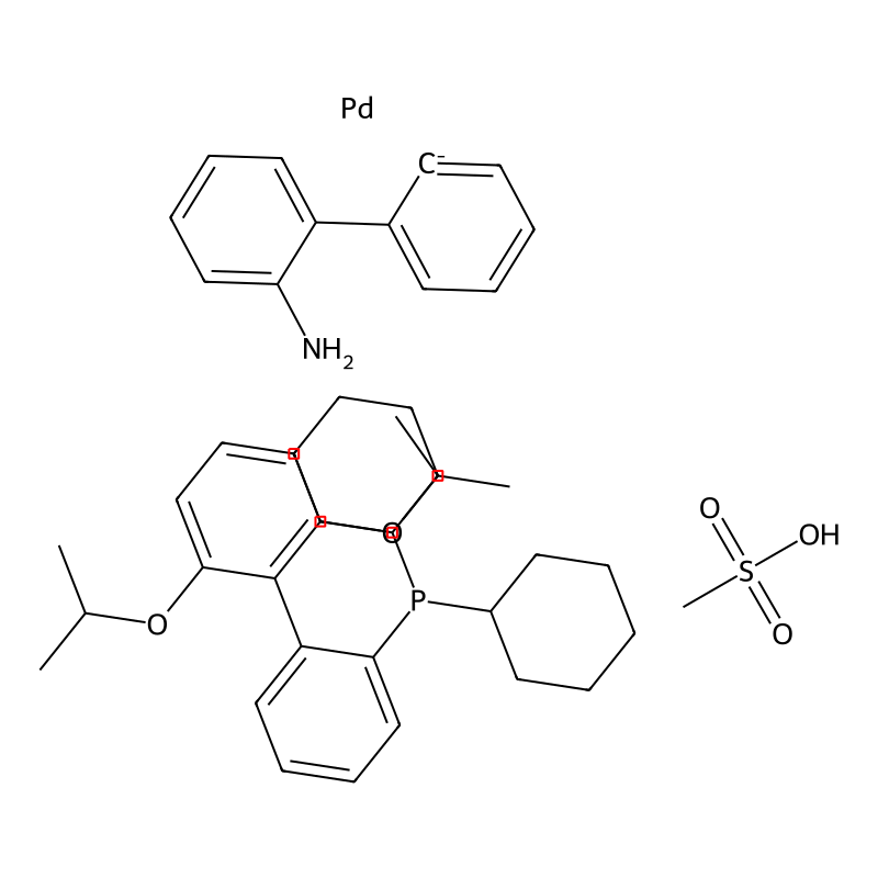 Methanesulfonato(2-dicyclohexylphosphino-2',6'-di-i-propoxy-1,1'-biphenyl)(2'-amino-1,1'-biphenyl-2-yl)palladium(II)