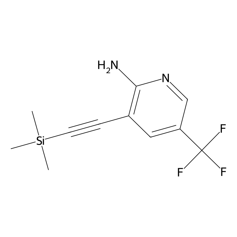 5-(Trifluoromethyl)-3-((trimethylsilyl)ethynyl)-py...