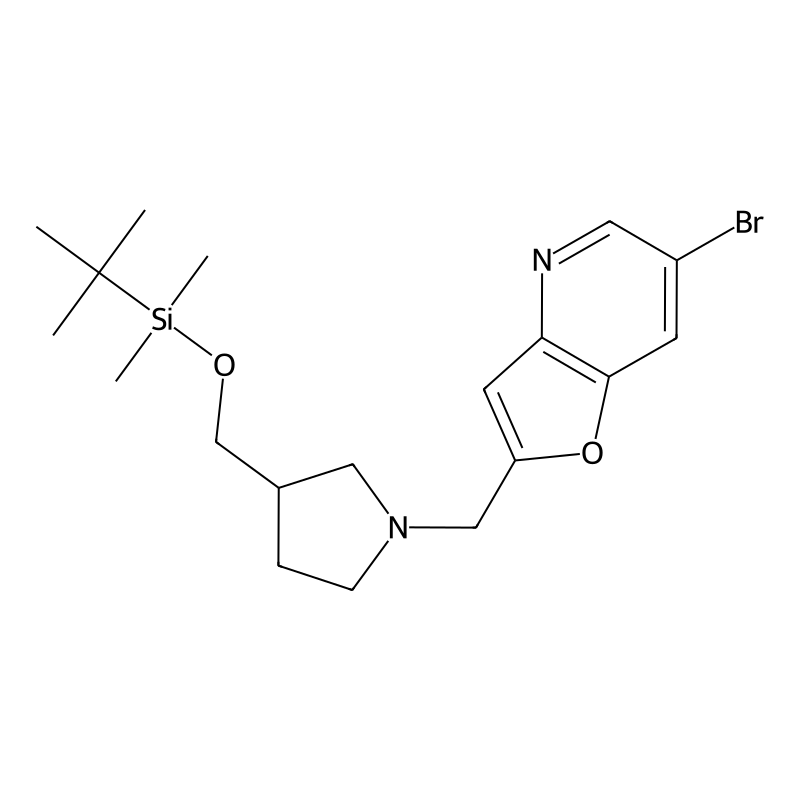 6-Bromo-2-((3-((tert-butyldimethylsilyloxy)methyl)pyrrolidin-1-yl)methyl)furo[3,2-b]pyridine