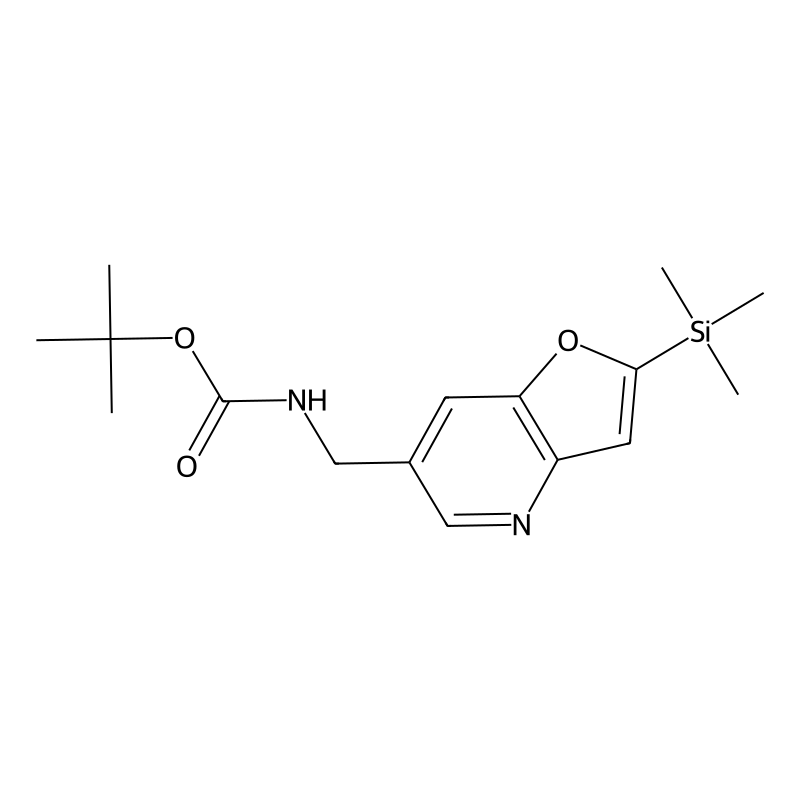 tert-Butyl (2-(trimethylsilyl)furo[3,2-b]pyridin-6-yl)methylcarbamate