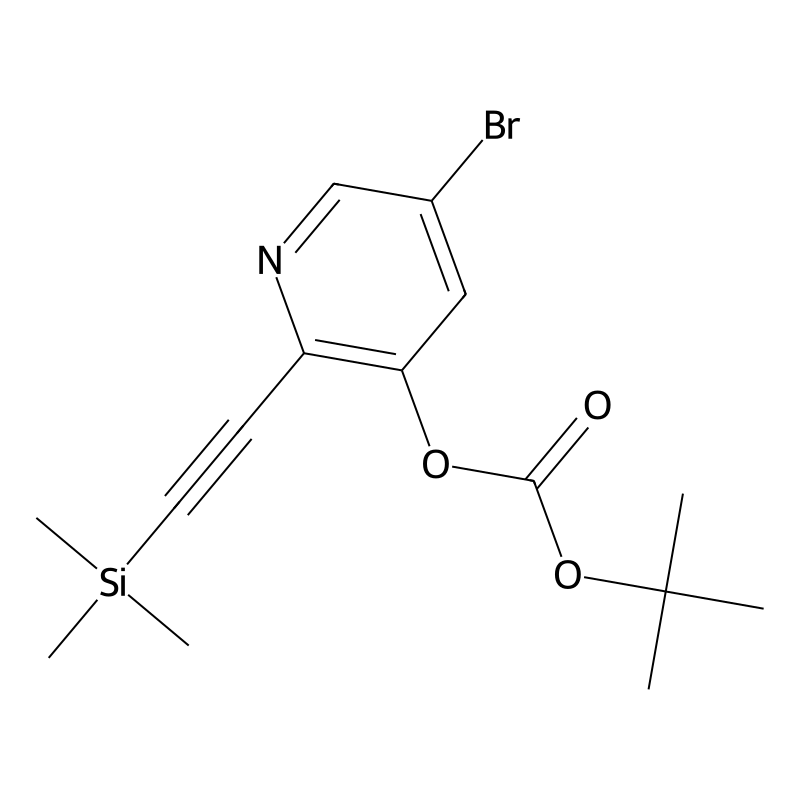 5-Bromo-2-((trimethylsilyl)ethynyl)pyridin-3-yl te...