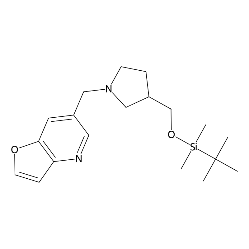 6-((3-((tert-Butyldimethylsilyloxy)methyl)-pyrrolidin-1-yl)methyl)furo[3,2-b]pyridine