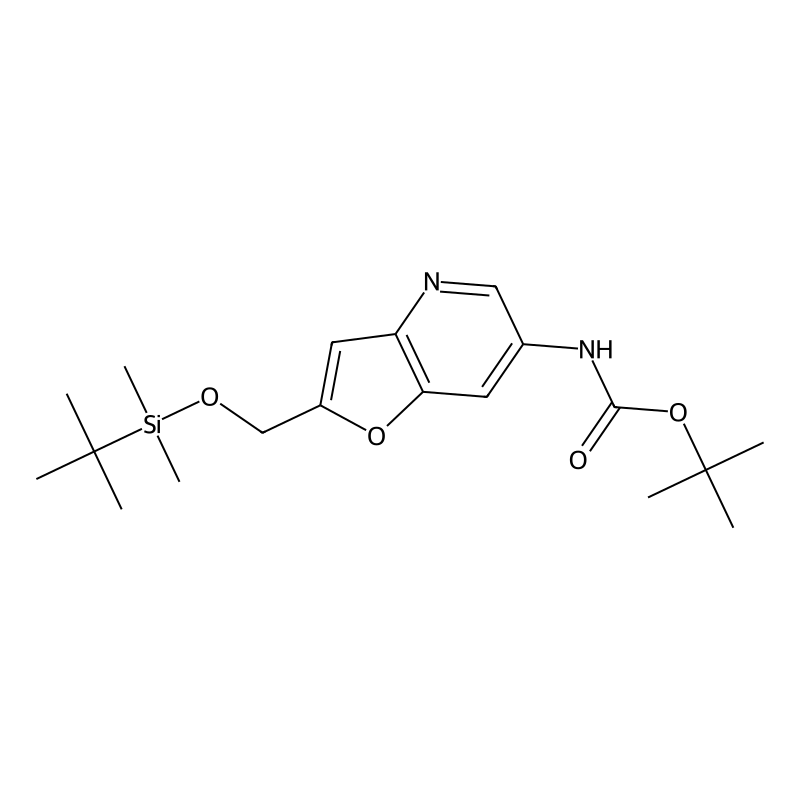 tert-Butyl 2-((tert-butyldimethylsilyloxy)methyl)-furo[3,2-b]pyridin-6-ylcarbamate