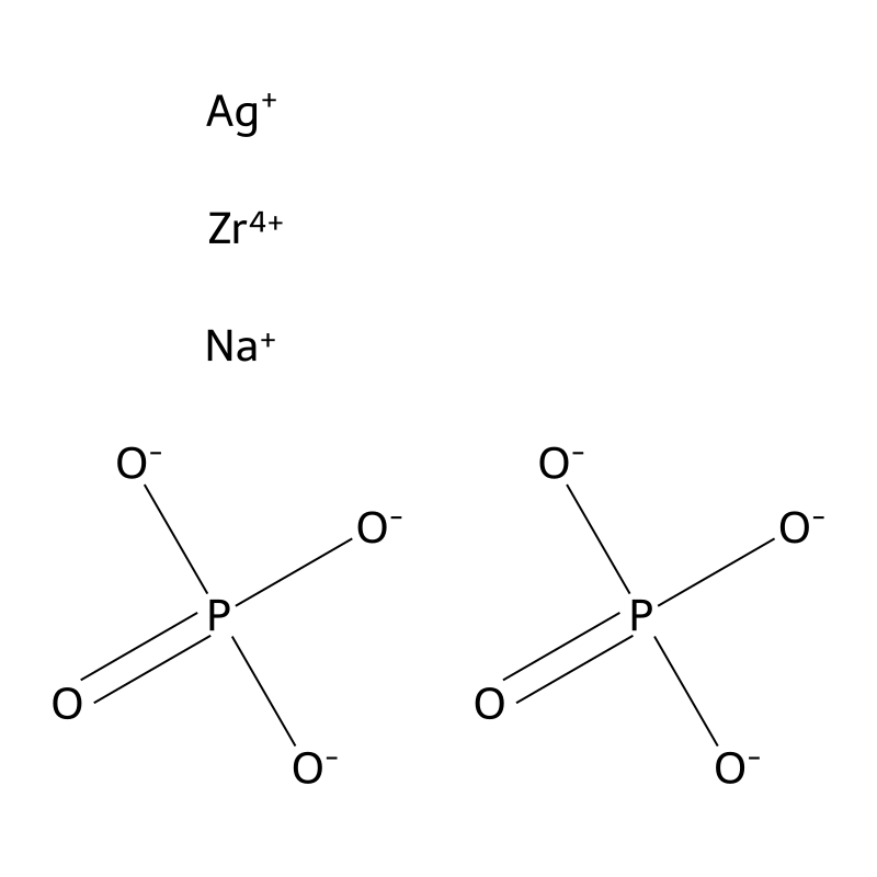 Silver sodium zirconium phosphate