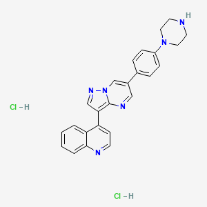 4-[6-(4-piperazin-1-ylphenyl)pyrazolo[1,5-a]pyrimi...