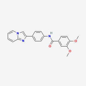 N 4 Imidazo 1 2 A Pyridin 2 Yl Phenyl 3 4 Dimethoxybenzamide S1578211 Smolecule