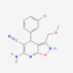 6-amino-4-(3-bromophenyl)-3-(methoxymethyl)-2,4-dihydro-[1,2]oxazolo[5 ...