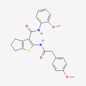 N-(2-methoxyphenyl)-2-{[(4-methoxyphenyl)acetyl]amino}-5,6-dihydro-4H ...