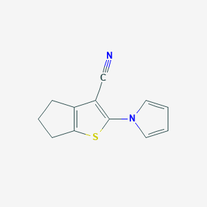 2-(1H-Pyrrol-1-yl)-5,6-dihydro-4H-cyclopenta[b]thiophene-3-carbonitrile ...