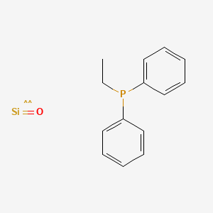 Ethyl(diphenyl)phosphane;oxoniumylidynesilanide