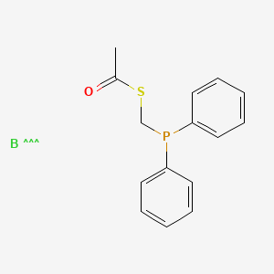 Acetylthiomethyl-diphenylphosphine borane complex