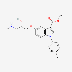 Ethyl 5 2 Hydroxy 3 Methylamino Propoxy 2 Methyl 1 P Tolyl 1H