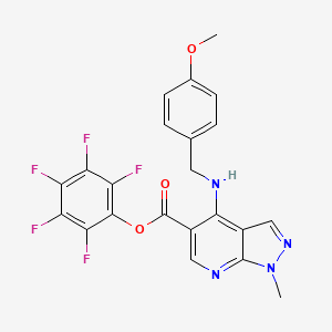 2,3,4,5,6-pentafluorophenyl 4-[(4-methoxybenzyl)amino]-1-methyl-1H ...