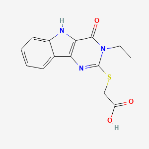 2-[(3-ethyl-4-oxo-5H-pyrimido[5,4-b]indol-2-yl)sulfanyl]acetic Acid ...