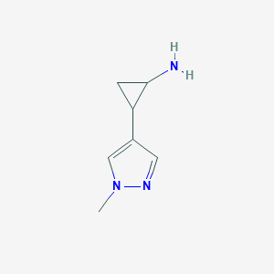 2-(1-Methylpyrazol-4-yl)cyclopropylamine | S2878594 | smolecule