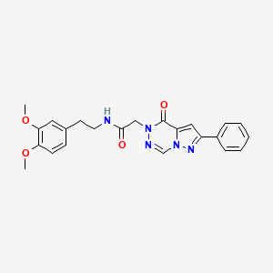 N 2 3 4 Dimethoxyphenyl Ethyl 2 4 Oxo 2 Phenylpyrazolo 1 5 D 1 2 4