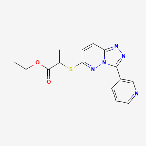 Ethyl 2-((3-(pyridin-3-yl)-[1,2,4]triazolo[4,3-b]pyridazin-6-yl)thio ...