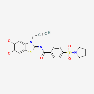 (Z)-N-(5,6-dimethoxy-3-(prop-2-yn-1-yl)benzo[d]thiazol-2(3H)-ylidene)-4 ...