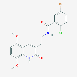 5-bromo-2-chloro-N-[2-(5,8-dimethoxy-2-oxo-1H-quinolin-3-yl)ethyl ...