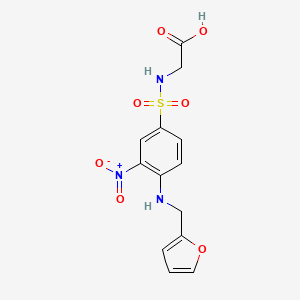 2 4 Furan 2 Ylmethyl Amino 3 Nitrobenzenesulfonamido Acetic Acid