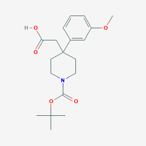 2-[1-(tert-Butoxycarbonyl)-4-(3-methoxyphenyl)piperidin-4-yl]acetic ...