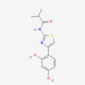 N-(4-(2,4-Dihydroxyphenyl)thiazol-2-yl)isobutyrami...