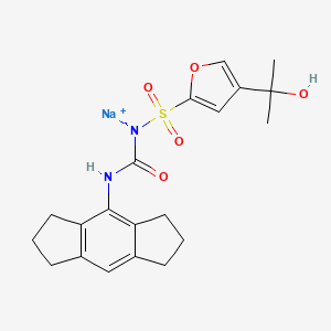 sodium;1,2,3,5,6,7-hexahydro-s-indacen-4-ylcarbamoyl-[4-(2-hydroxypropan-2-yl)furan-2-yl]sulfonylazanide