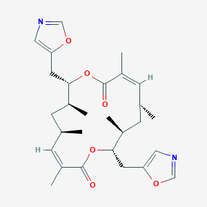 3,5,7,11,13,15-hexamethyl-8,16-bis(1,3-oxazol-5-ylmethyl)-1,9-dioxacyclohexadeca-3,11-diene-2,10-dione