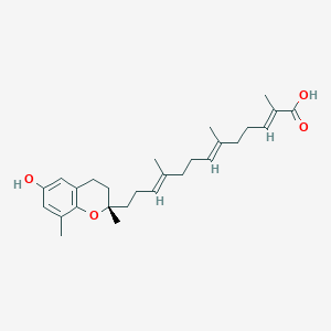 (2E,6E,10E)-13-[(2S)-6-hydroxy-2,8-dimethyl-3,4-dihydrochromen-2-yl]-2,6,10-trimethyltrideca-2,6,10-trienoic acid